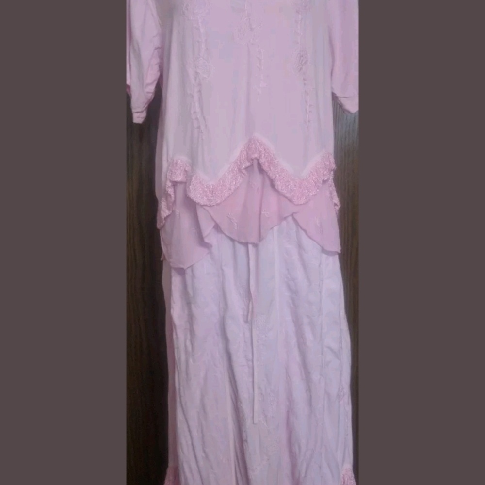 First Vidian by Shirin 2 Piece Maxi Dress Large